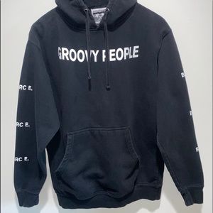 Riot Society Groovy People Black Hoodie Medium